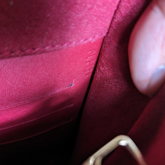 Authentic Louis Vuitton Chain Louise GM Handbag Shoulder Bag RED - Picture 8 of 8